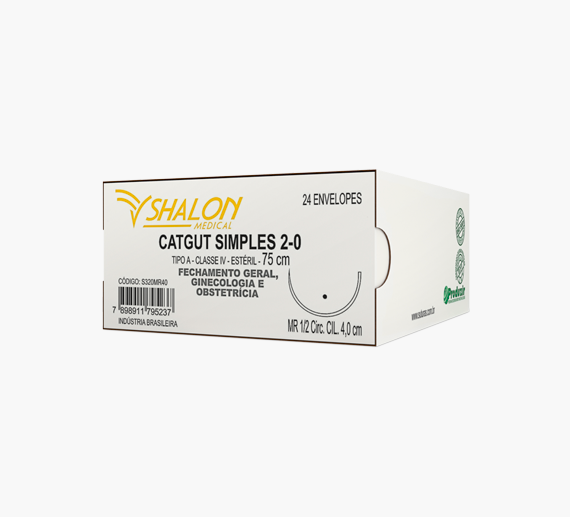 Catgut Simples 0 com Agulha 3,0cm