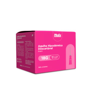 Agulha Descartável 25 x 8 100 Unidades