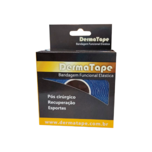 Bandagem Dermatape Funcional Elástica Azul 5x5m