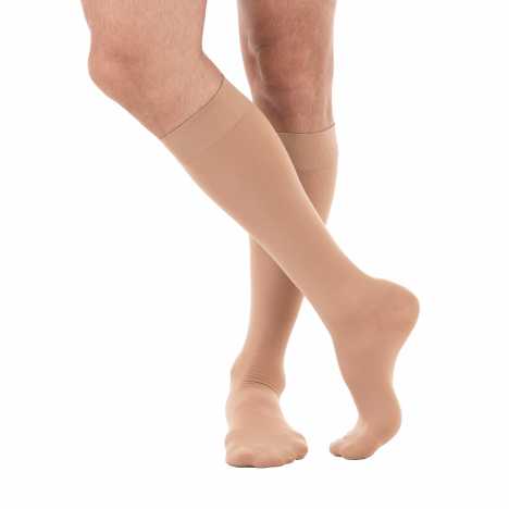 Meia de Compressão 3/4 4000 20-30 Ponta Aberta Bege G - Imagem 4