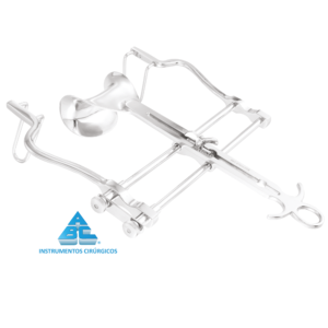 Afastador Baufour Abdominal com Válvula Curva 45x80mm
