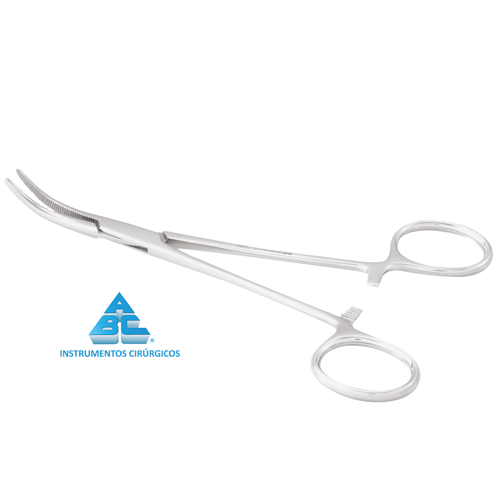 Pinça Crile 14cm Curva