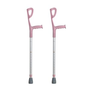Muleta Canadense Fixa Rosa Infantil