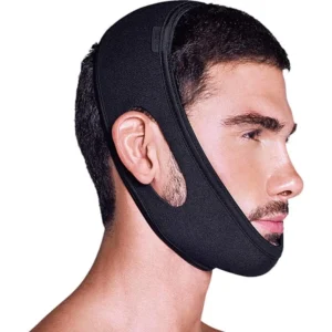 Faixa Mandibular Anti Ronco Preto Tamanho M
