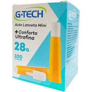 Auto Lanceta G-Tech Mini 28G com 100 Unidades