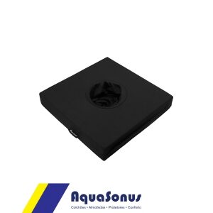 Almofada de Espuma Poliamida Fria Preto com Orifício