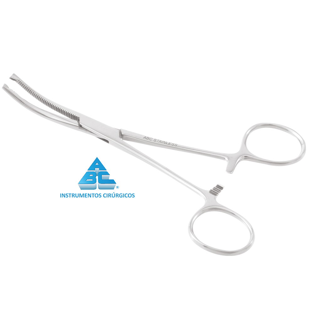 Pinça Kocher 16cm Curva