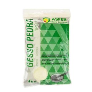 Gesso Pedra Tipo III Amarelo 1kg