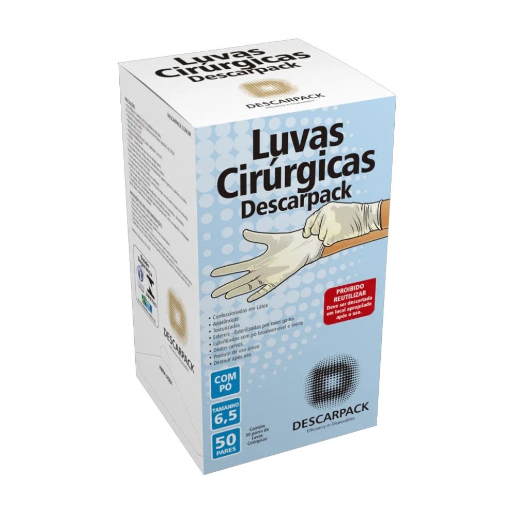 Luva Cirúrgica 6.5 Estéril