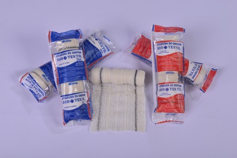 Atadura Crepe 10cm x 1,80m 13 Fios com 12 Unidades