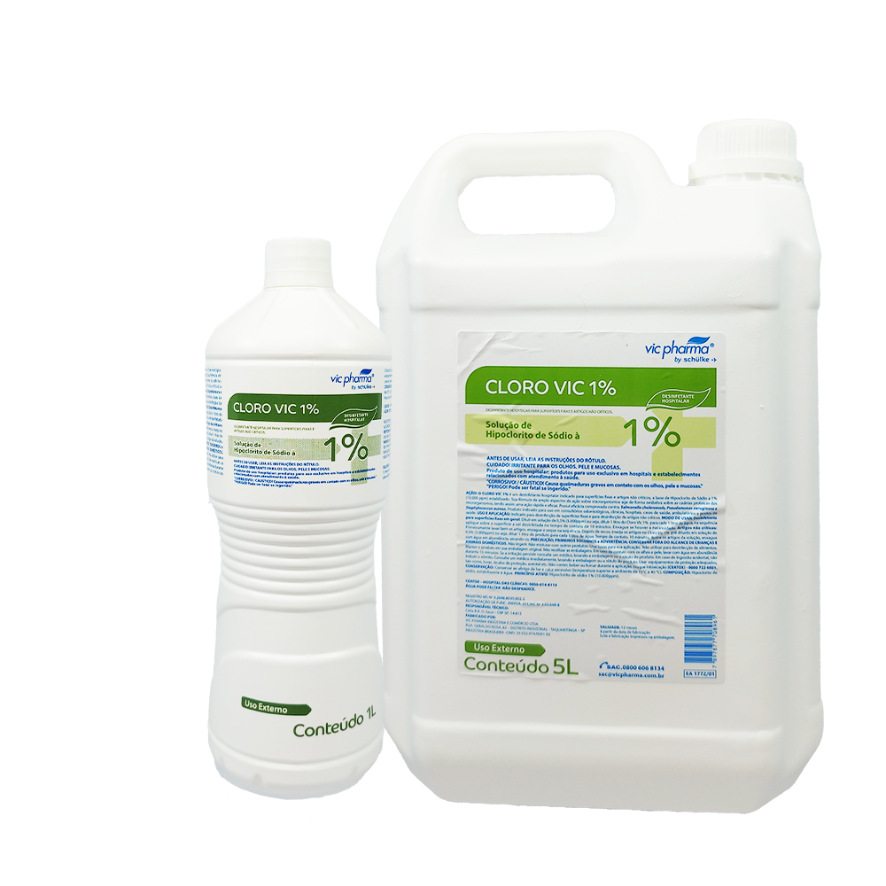 Hipoclorito de Sódio Cloro Vic 1% 5000ml