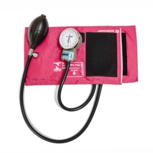 Tensiômetro Adulto Velcro Rosa sem Estetoscópio PA2003
