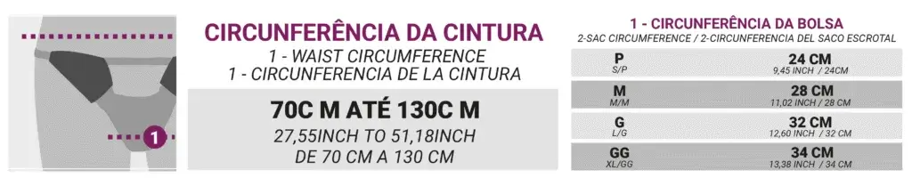 Suporte Genital Masculino Tamanho M - Imagem 2