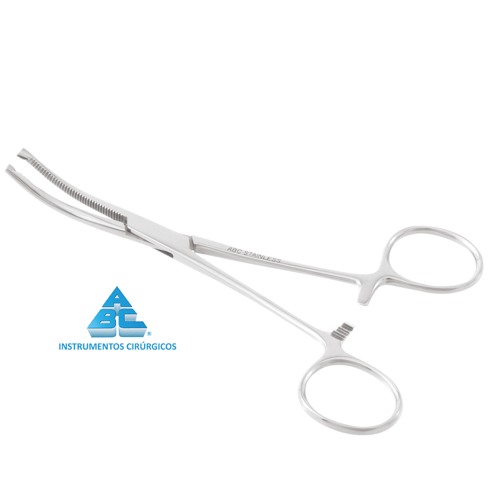 Pinça Kocher 14cm Curva