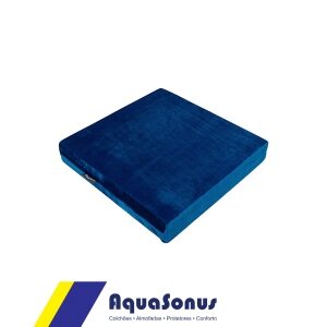 Almofada de Espuma Veludo Azul