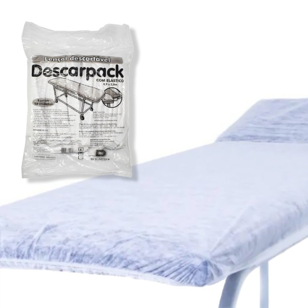 Lençol Descartável com Elástico Pacote com 10 - Imagem 2