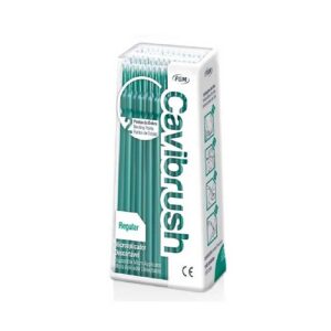 Pincel Cavibrush Regular Verde com 100 Unidades