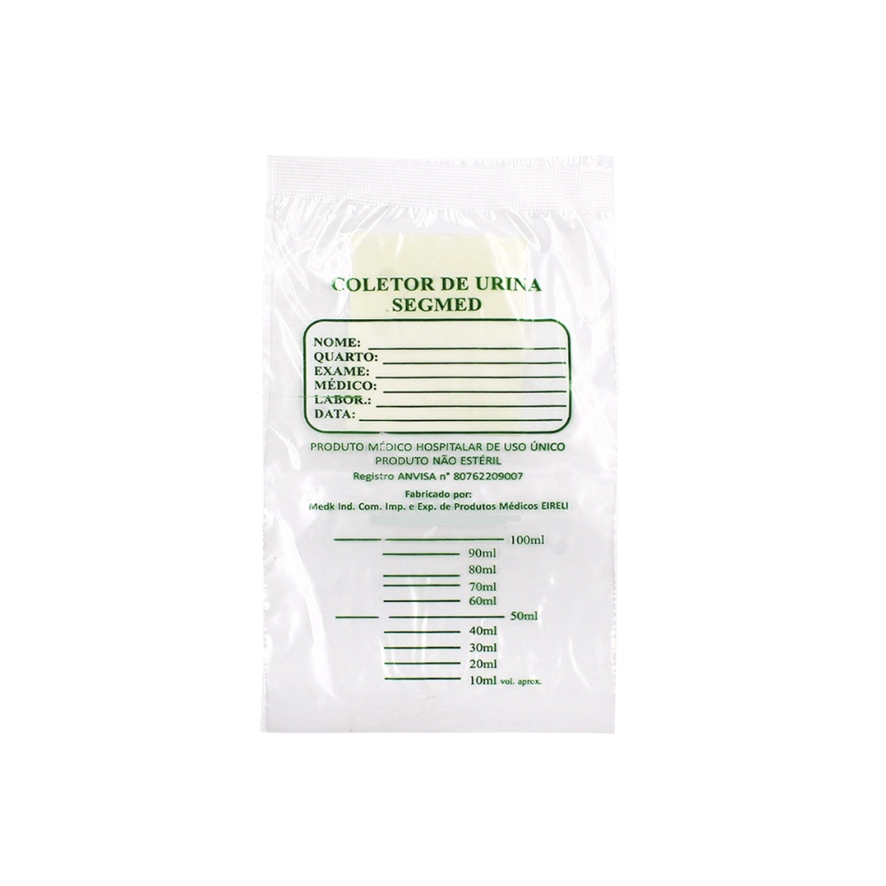 Coletor de Urina Infantil Masculino 100ml com 10 Unidades