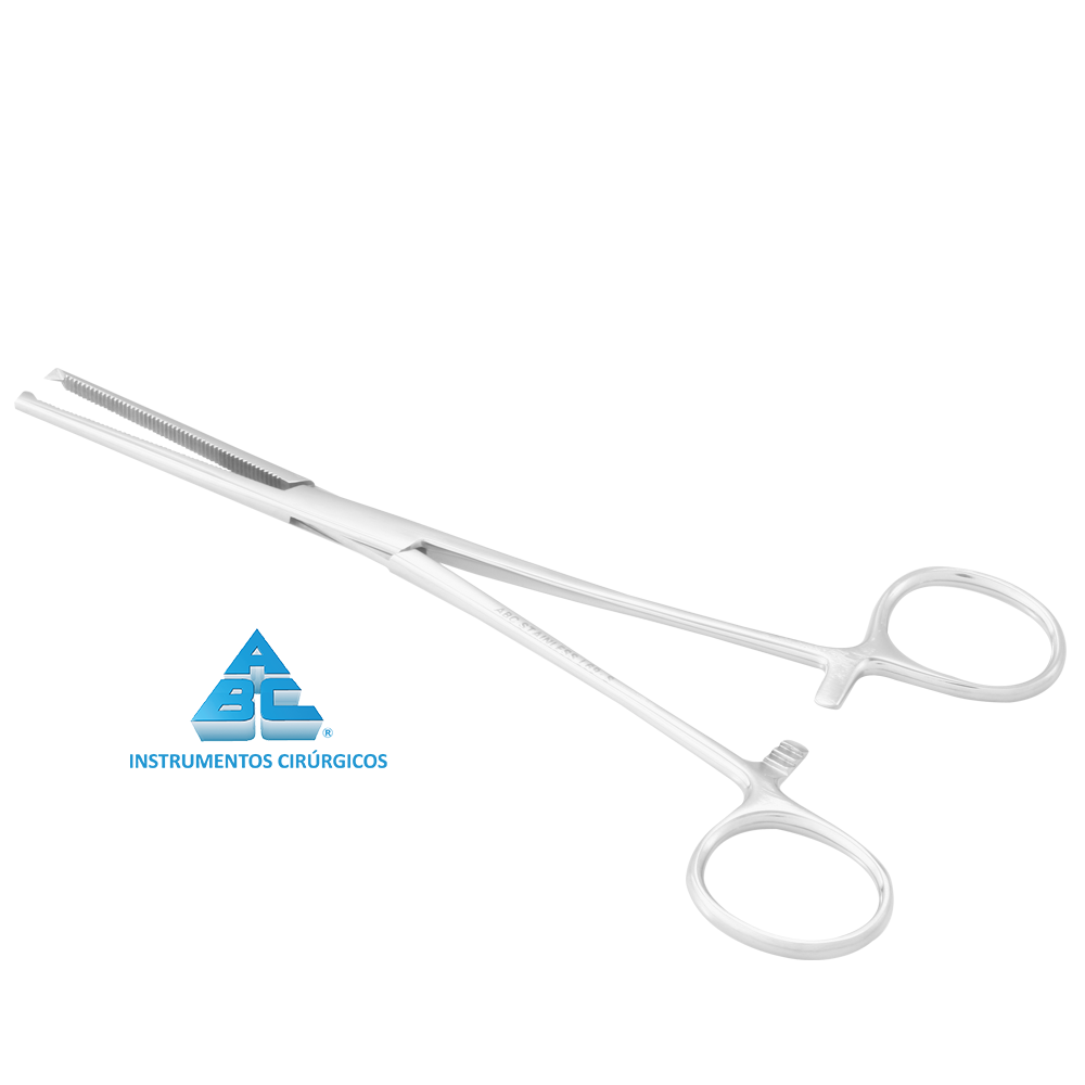 Pinça Kocher 16cm Reta
