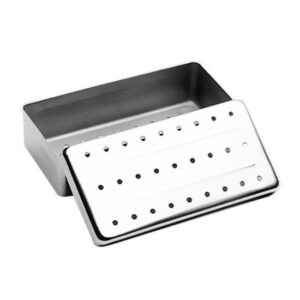 Estojo Inox Perfurado 20x10x05cm