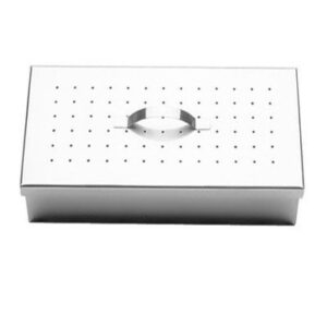 Estojo Inox Perfurado 32x16x8cm