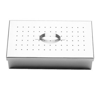 Estojo Inox Perfurado 32x16x8cm
