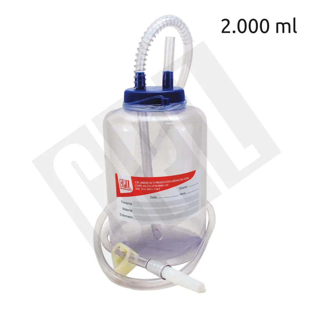 Sistema de Drenagem Medicinal 2000ml - Imagem 4