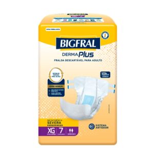 Fralda Descartável Plus Geriátrica Tamanho XG com 7 Unidades