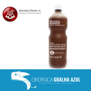 Álcool Iodado 0,1% 1000ml Rialcool