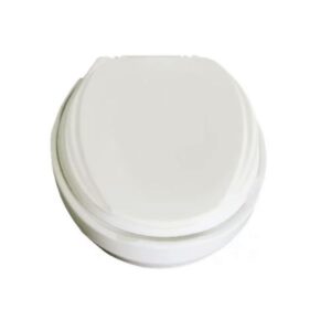 Assento Sanitário Elevado Almofadado 13,5cm com Tampa